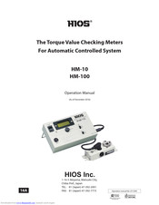 HIOS HM-100 Operation Manual