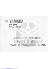 Réparation Instructions/Manuel YAMAHA SR 500/T-A partir de l'année de construction 1984