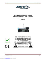 BST UDR-110 Instruction Manual