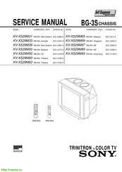 Sony KV-XS29M89 Service Manual