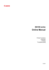 Canon iB4100 series Online Manual