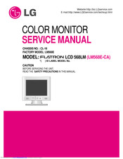 LG FLATRON 568LM LM568E-CA Service Manual