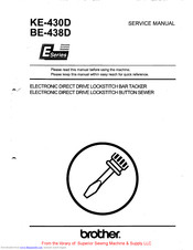 Brother KE-430D Service Manual