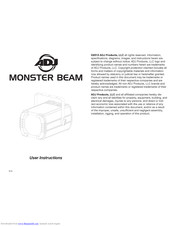 ADJ monster beam User Instructions
