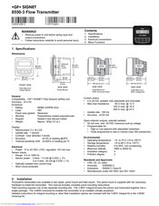 Signet 8550-3 User Manual