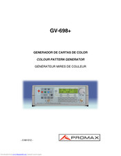 Promax GV-698 Plus Manual