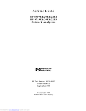 HP 8720ET Service Manual