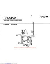 Brother LK3-8430E Product Manual