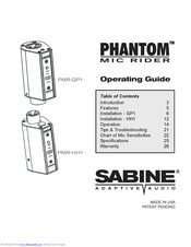Phantom PMR-GP1 Operating Manual