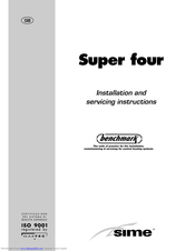 Sime Super four Installation And Servicing Instructions