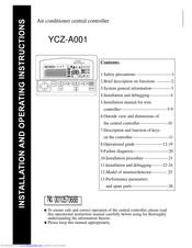 Haier YCZ-A001 Installation And Operating Instruction