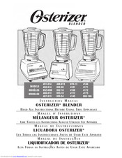 Osterizer 4112 Instruction Manual