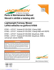 Jacobsen 67992 Maintenance Manual