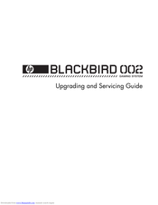HP blackbird 002 Service Manual