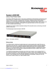 Lenovo System x3250 M5 Product Manual