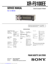 Sony XR-F5100EE Service Manual