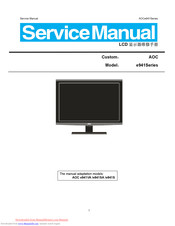 AOC E941VA Service Manual