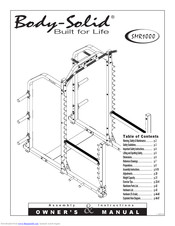 Body Solid smr1000 Owner's Manual