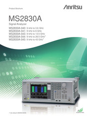 Anritsu MS2830A-045 Product Brochure