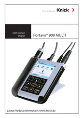 Knick Portavo 908 MULTI User Manual