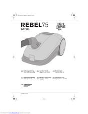 Dirt Devil REBEL75 Operating Manual