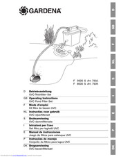 Gardena F 5000 S Operating Instructions Manual