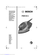 Bosch PSM 80 A Operating Instructions Manual