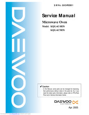 Daewoo KQG-6C4R5S Service Manual