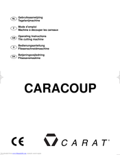 Carat CARACOUP Operating Instructions Manual