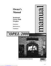 RSF Energy OPEL 2000 Owner's Manual