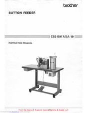 Brother CB3-B917-BA-10 Instuction Manual