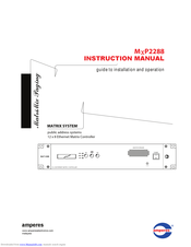Amperes MxP2288 Instruction Manual