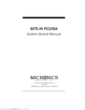 Micronics M7S-Hi User Manual