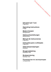 Smeg FR 320 P Operating Instructions Manual