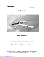 Graupner piper cherokee 9589 Instruction Manual