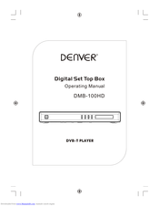 Denver DMB-100HD Operating Manual
