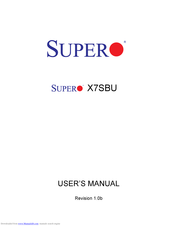 Supero X7SBU User Manual