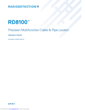 Radiodetection RD8100 Operation Manual