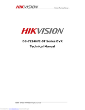 HIKVISION DS-7224HFI-ST Technical Manual