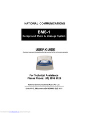National Communications BMS-1 User Manual