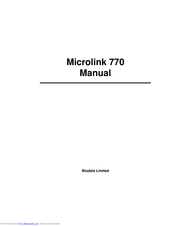 MicroLinks Tech 770 Manual