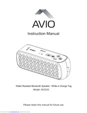 Avio AV3233 Instruction Manual