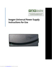 Inogen BA-107 Instructions For Use Manual