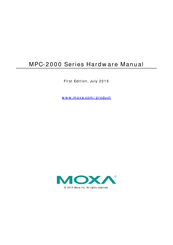 Moxa Technologies MPC-2000 Series Hardware Manual