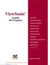ViewSonic PJ503D - DLP Projector User Manual