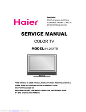 Haier HL26ATB Service Manual