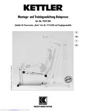Kettler 7459-500 Assembly Instructions Manual