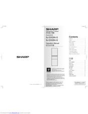 Sharp SJ-DX29A-G Operation Manual