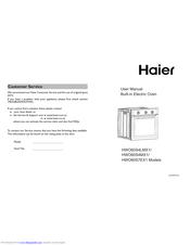 Haier HWO60S4LMX1 User Manual