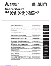 Mitsubishi Electric SLZ-KA50VAL3 Series Operation Manual